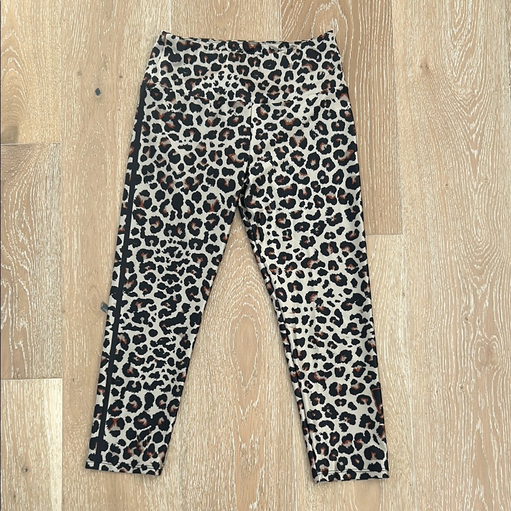 Goldsheep Black And Brown Leopard Print Leggings